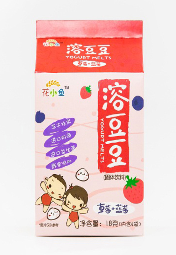 花小魚(yú)溶豆豆(草莓+藍(lán)莓)18g