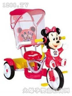 申力紅色米奇三輪車(chē)