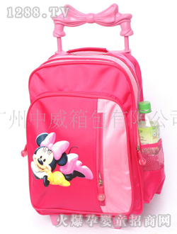 中威米奇學生拉桿書包