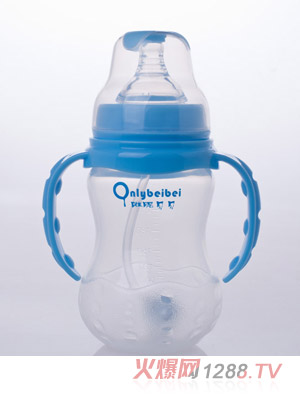 唯昵貝貝WA35寬口PP奶瓶藍(lán)色260ml