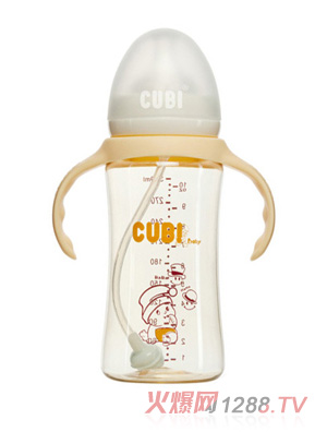 CUBI經(jīng)典系列PPSU香蜜黃奶瓶310ML
