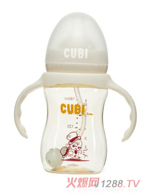 CUBI時尚系列PPSU純潔白奶瓶180ML