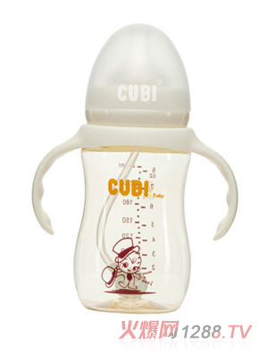 CUBI時尚系列PPSU純潔白奶瓶240ML