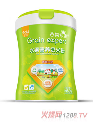 谷物專家水果營養(yǎng)奶米粉-香蕉牛奶 桶裝
