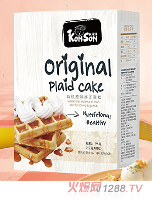孔仔仔有機原味格子蛋糕